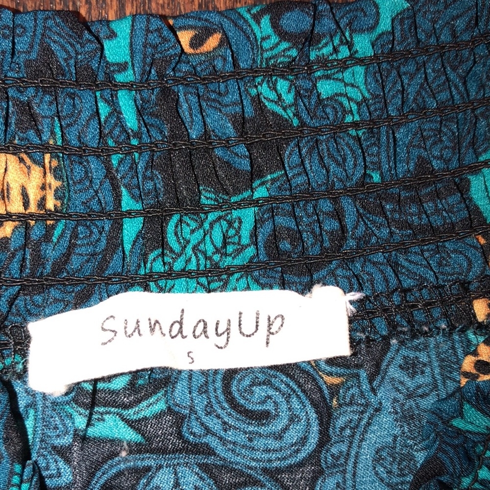 Sunday up dress size small turquoise - Picture 4 of 5